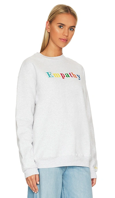 The Mayfair Group Empathy Always Crewneck In Grey