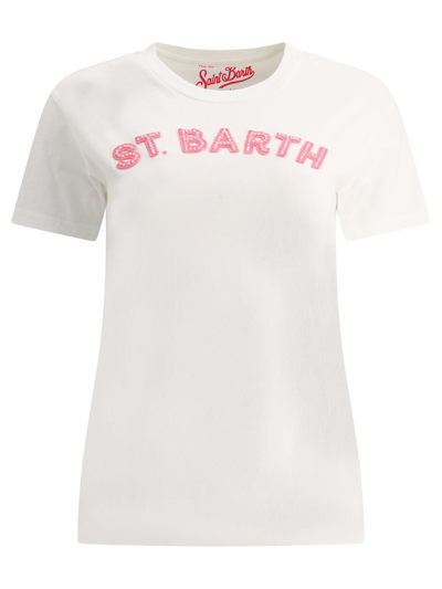 Shop Mc2 Saint Barth "patch" T-shirt In White
