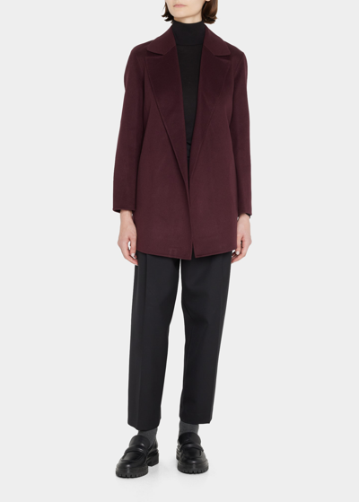 Shop Theory Clairene New Divide Wool-cashmere Jacket In Slvr Mnt