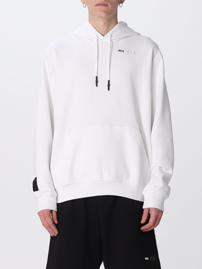 Shop Mcq By Alexander Mcqueen Icon Mcq Sweatshirt In Cotton Blend In White