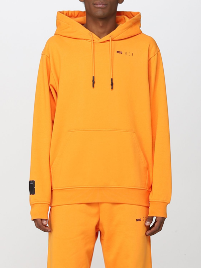 Shop Mcq By Alexander Mcqueen Icon Mcq Sweatshirt In Cotton Blend In Orange