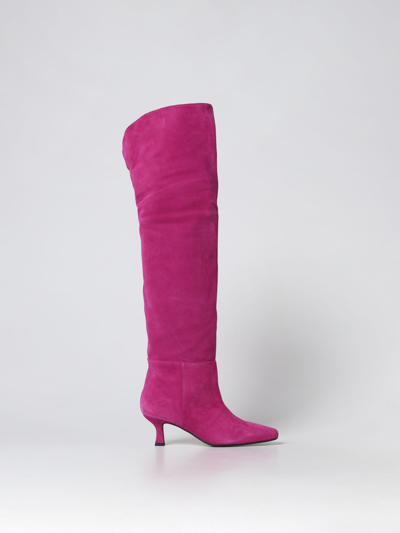 Shop Anna F Boots . Woman Color Fuchsia