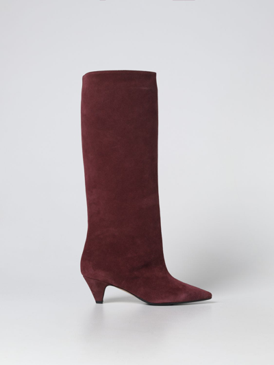 Shop Anna F Boots . Woman Color Burgundy