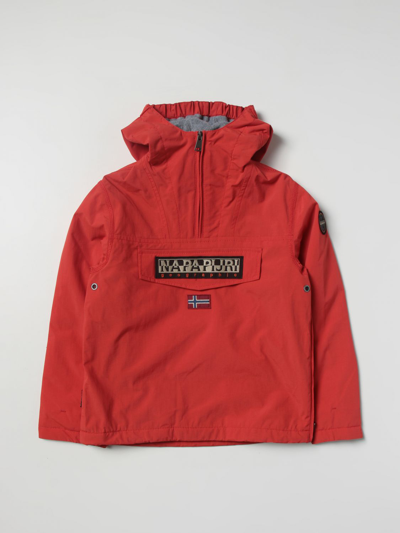 Shop Napapijri Jacket  Kids Color Red