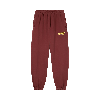 Pre-owned Off-white Thunder Stable Slim Sweatpant 'barolo/yellow'