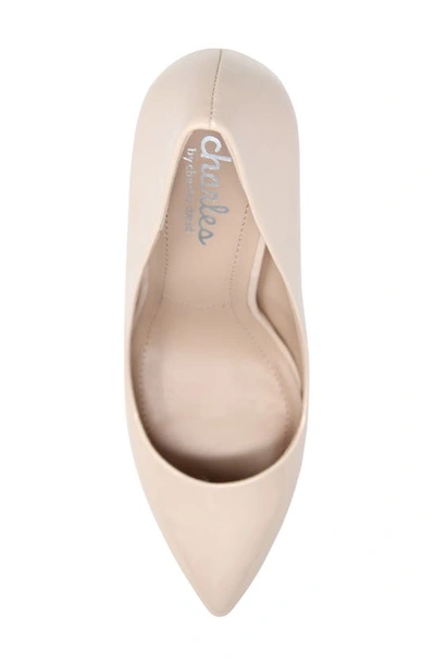 Shop Charles By Charles David Pointed Toe Pump In Nude Patent