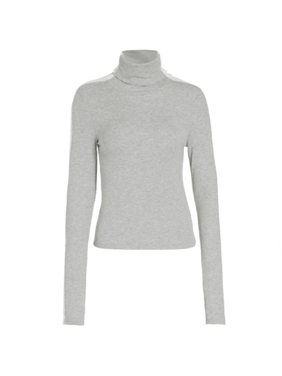 Shop Splits59 Women's Jackson Turtleneck Sweater In Heather Grey White