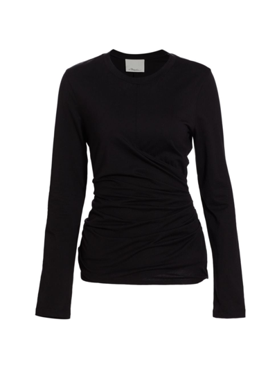 Shop 3.1 Phillip Lim / フィリップ リム Women's Draped Jersey Top In Black
