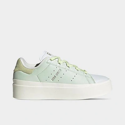 Shop Adidas Originals Adidas Women's Originals Stan Smith Bonega Casual Shoes In Linen Green/linen Green/almost Lime