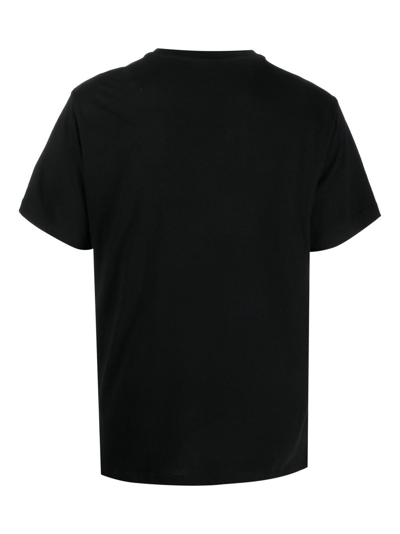Shop Billionaire Crest-logo Crew-neck T-shirt In Black
