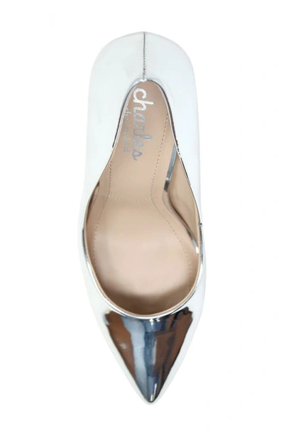 Shop Charles By Charles David Pact Pointed Toe Pump In Silver