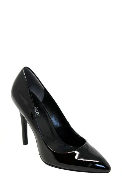 Shop Charles By Charles David Pointed Toe Pump In Black Patent