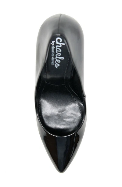 Shop Charles By Charles David Pointed Toe Pump In Black Patent