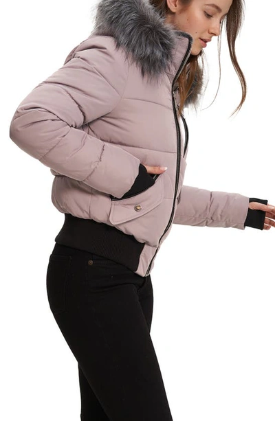Noize Vic Heavyweight Bomber Jacket In Wisteria