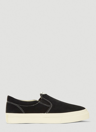 Shop S.w.c Lister Suede Sneakers In Black