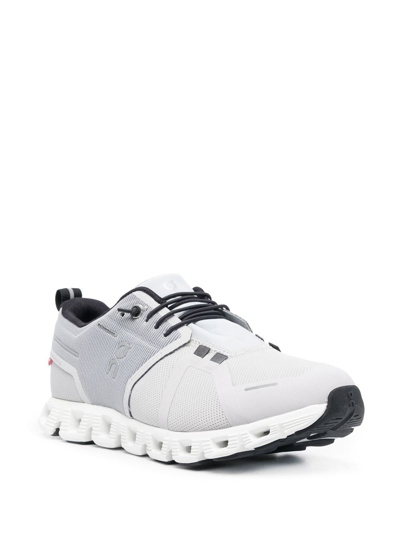 Shop On Running Cloud 5 Waterproof Running Sneakers In Grey
