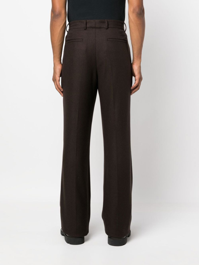 Amiri Straight-leg Tailored Trousers In 褐色