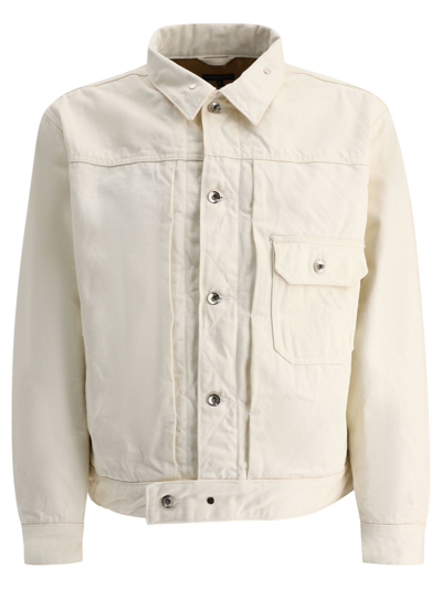Shop Engineered Garments Men's  White Other Materials Jacket