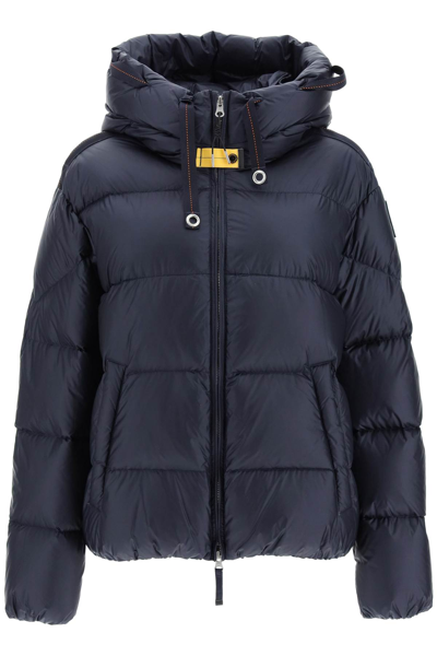 Shop Parajumpers 'tilly' Hooded Short Down Jacket In Blue