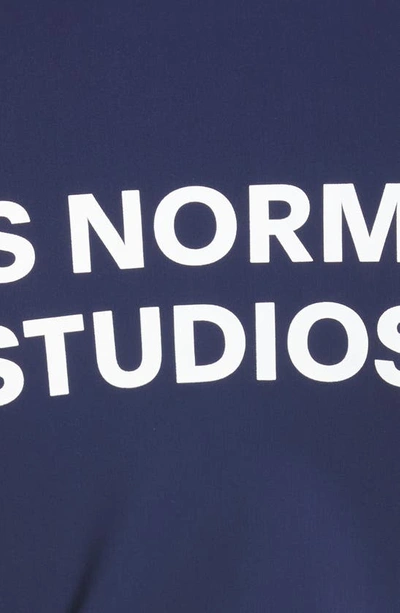 Shop Pas Normal Studios Essential Cycling Jersey Jacket In Navy