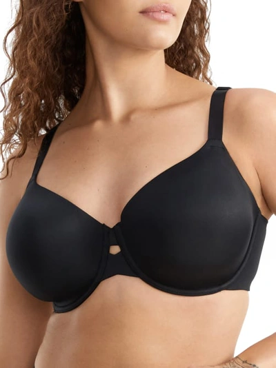 Shop Wacoal Superbly Smooth T-shirt Bra In Black