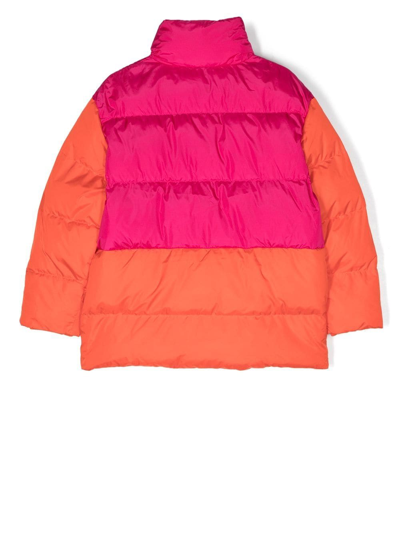 Shop Dsquared2 Color-block Puffer Jacket In Pink