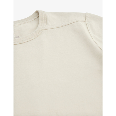 Shop Rick Owens Boys Pearl Kids Exposed Seams Cotton-jersey T-shirt 4-12 Years
