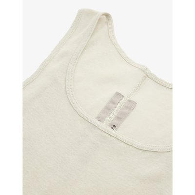 Shop Rick Owens Boys Pearl Kids Basic Ribbed Cotton-jersey Vest Top 6-12 Years