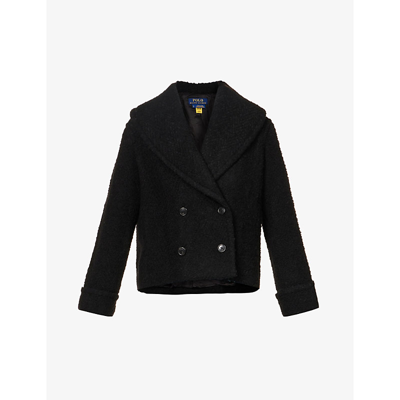 Polo Ralph Lauren Double-breasted Wool-blend Coat In Black | ModeSens
