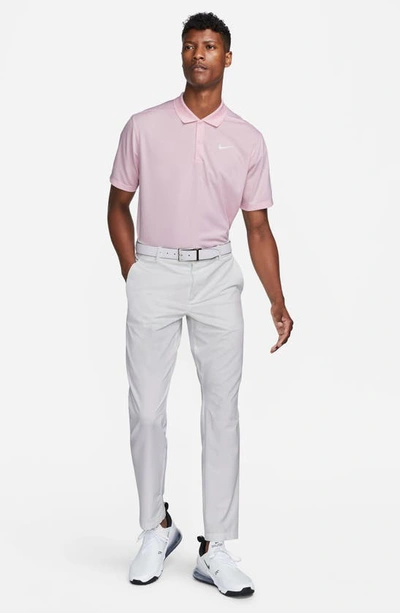 Shop Nike Dri-fit Victory Golf Polo In Pink Foam / White