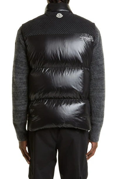 Shop Moncler Genius Osteen Down Puffer Vest In Black