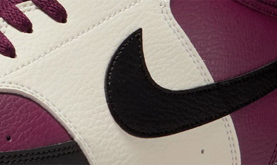 Shop Nike Court Vision Mid Next Nature Mid Top Sneaker In Dark Beetroot/ Black/ Sail