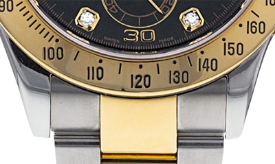 Shop Watchfinder & Co. Rolex  Daytona Oyster Perpetual Bracelet Watch In Steel/ Yellow Gold
