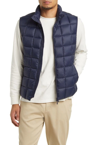 Save The Duck Oswald Quilted Vest In Navy Blue