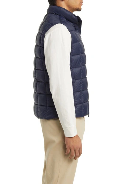 Save The Duck Oswald Quilted Vest In Navy Blue