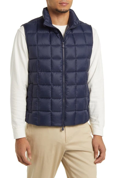 Save The Duck Oswald Quilted Vest In Navy Blue