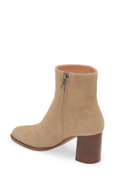 Shop Madewell The Mira Side Seam Bootie In Walnut Shell