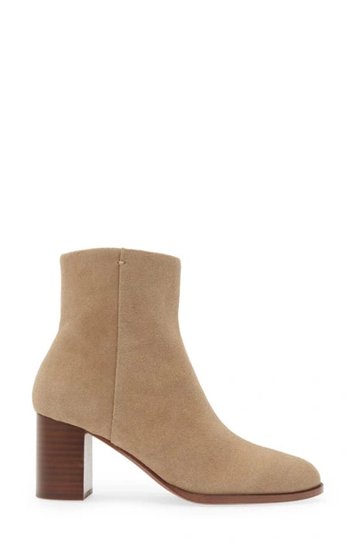 Shop Madewell The Mira Side Seam Bootie In Walnut Shell