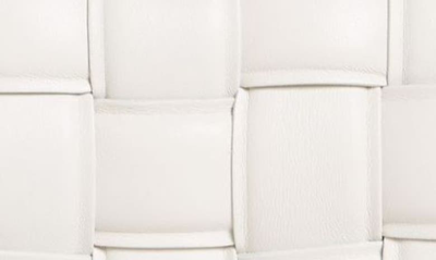 Bottega Veneta Small Padded Cassette Intrecciato Leather Crossbody Bag In White-gold