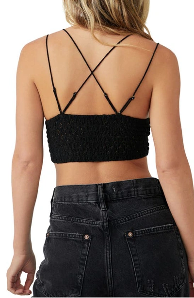 Shop Free People Intimately Fp Adella Longline Bralette In Black