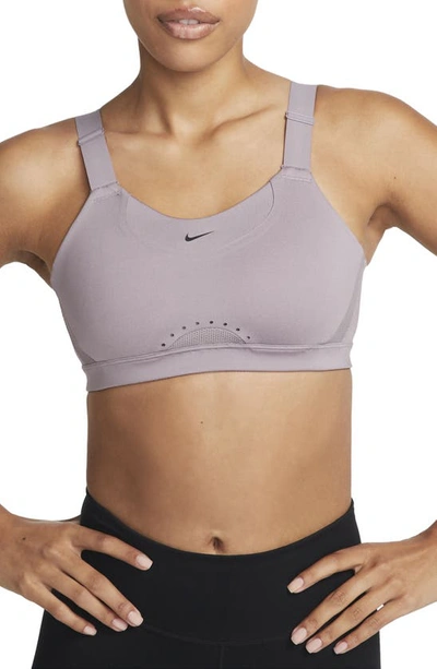 Nike Women's Alpha High-support Padded Adjustable Sports Bra In Purple