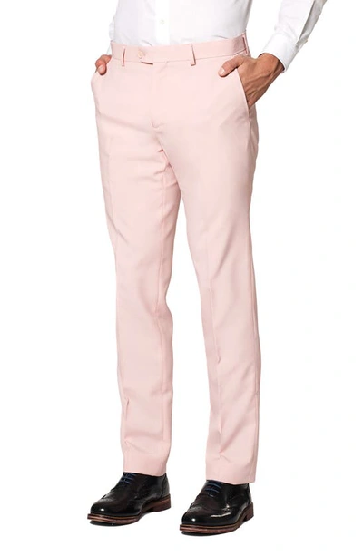 Opposuits Lush Blush Solid Two-piece Suit With Tie In Pink