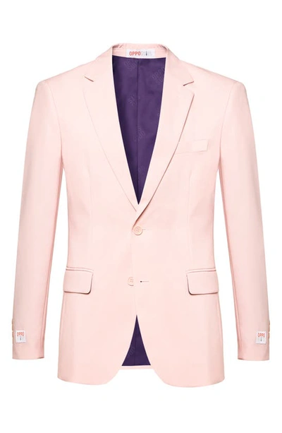 Opposuits Lush Blush Solid Two-piece Suit With Tie In Pink