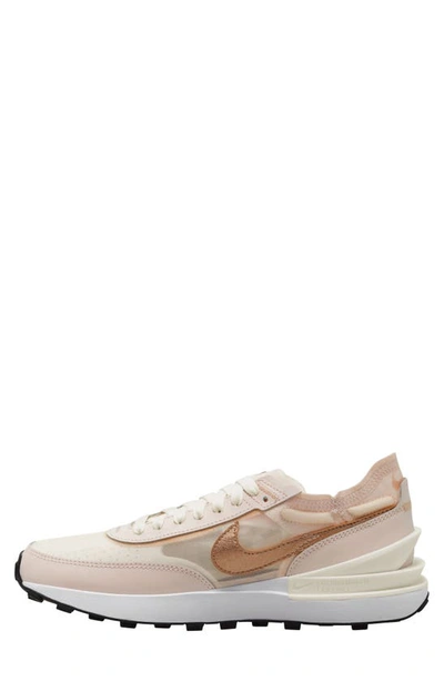 Shop Nike Waffle One Sneaker In Soft Pink/ Copper/ Sail