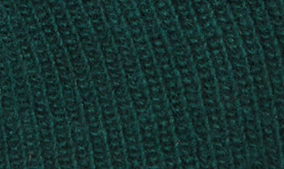 Shop Moncler Genius Bell Logo Patch Rib Wool Beanie In Dark Green