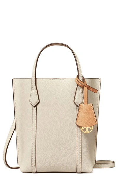 Tory Burch Perry Mini N/s Crossbody Tote In New Ivory/gold | ModeSens