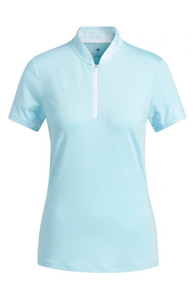 Shop Adidas Golf Ultimate 365 Short Sleeve Golf Shirt In Bliss Blue
