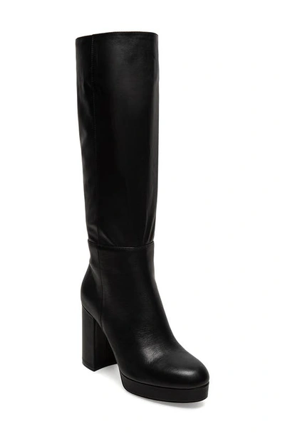 Silent D Yelona Knee High Boot In Black Leather | ModeSens
