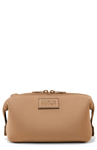 Shop Dagne Dover Hunter Small Neoprene Toiletry Bag In Camel