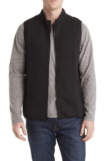 Shop Marine Layer Corbet Full Zip Vest In Black